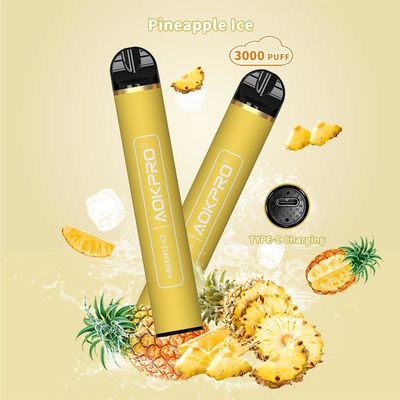AOKPRO SS PCTG 3000 φραγμός 8ml ριπών που γεμίζεται εκ των προτέρων σύρει την ενεργοποιημένη μάνδρα