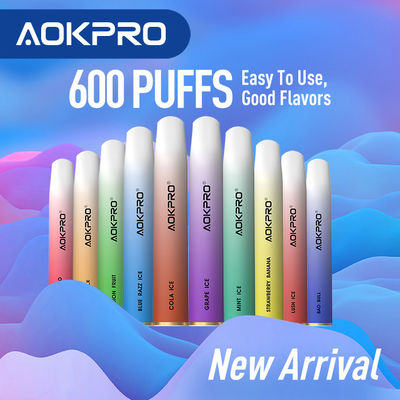 TPD 600 ριπές 2 μίας χρήσης υποδοχή ODM cOem λοβών Vape νικοτίνης
