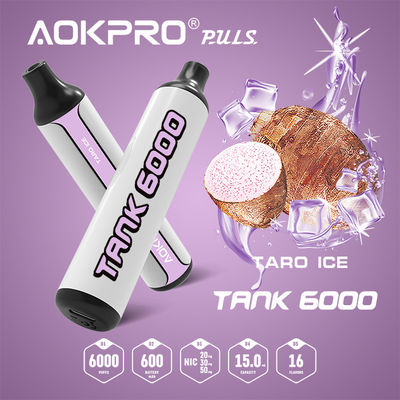 Προφορτισμένος Taro συσκευών Vape λοβών 600mAh γεμισμένος εκ των προτέρων 15ML πάγος Ejuice