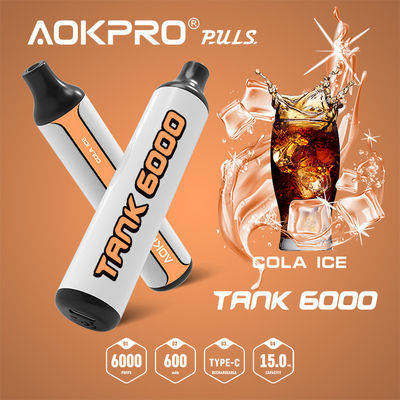 50mg αλατισμένη της Nic κόλας μάνδρα 15ML 600mAh Vape πάγου μίας χρήσης αρωματική επανακαταλογηστέα