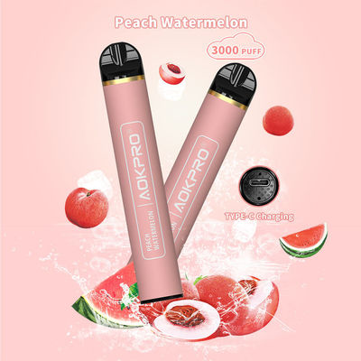 Μίας χρήσης χρέωση Vape τύπος-γ 3000 ριπών σπειρών πλέγματος ανοξείδωτου