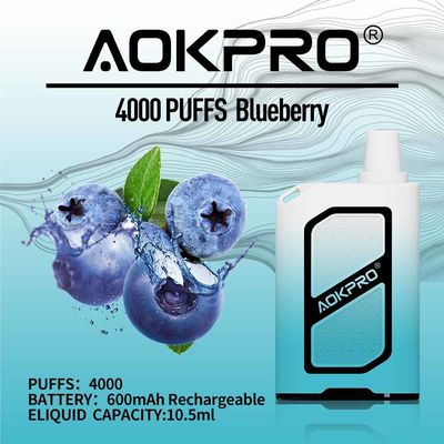 50mg βακκίνιο 4000 μίας χρήσης νικοτίνη 5% δύναμης λοβών Vape ριπών