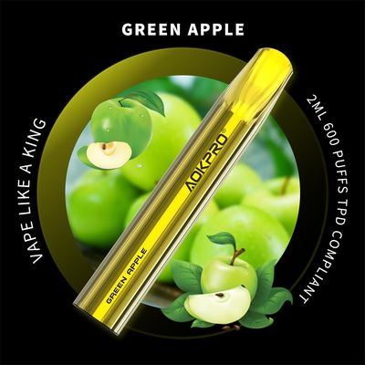 Μίας χρήσης φραγμός Vapes νεραιδών συσκευών λοβών νικοτίνης 20mg 600 ριπές