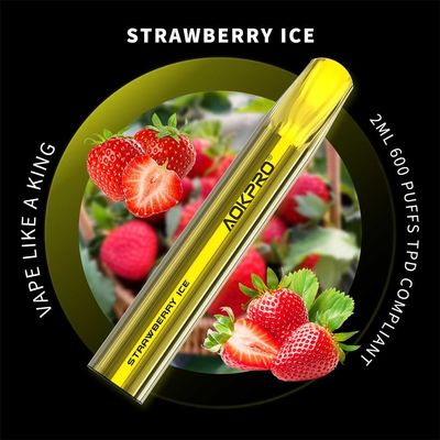 1.6ohm μίας χρήσης μάνδρα 2ml Vape μη νικοτίνης συσκευών λοβών που γεμίζεται εκ των προτέρων