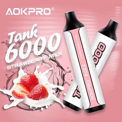 Αλατισμένη Vape Vape νικοτίνης ελεύθερη μίας χρήσης συσκευή 6000 μανδρών 15ml Nic ριπές